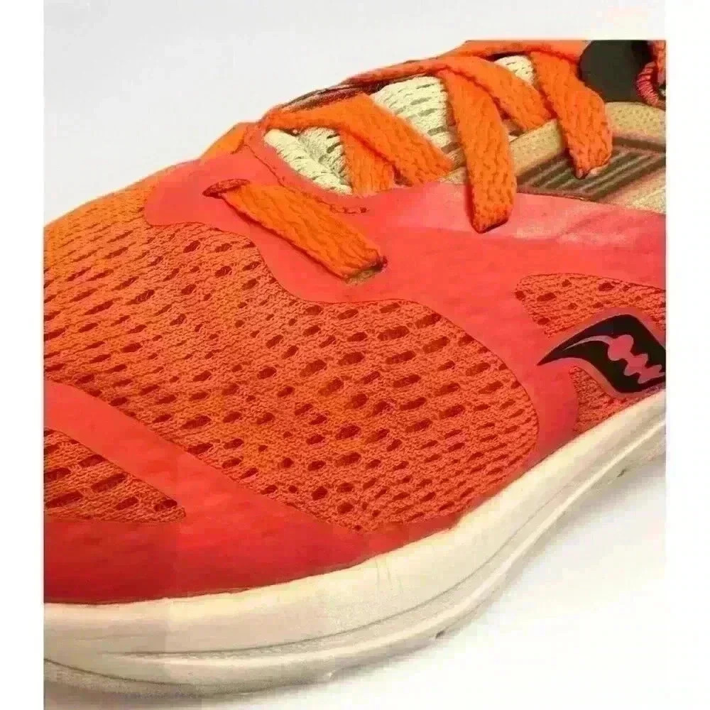 Saucony Kinvara Women's Size 8.5 Sneaker Running Shoe Orange Black - Picture 6 of 10